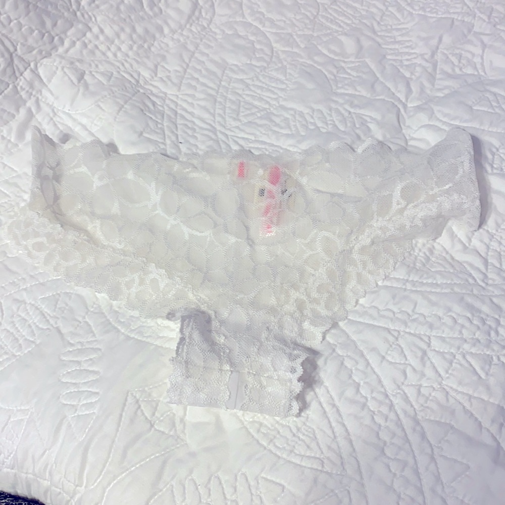 Victoria's Secret Pink Panties M one White